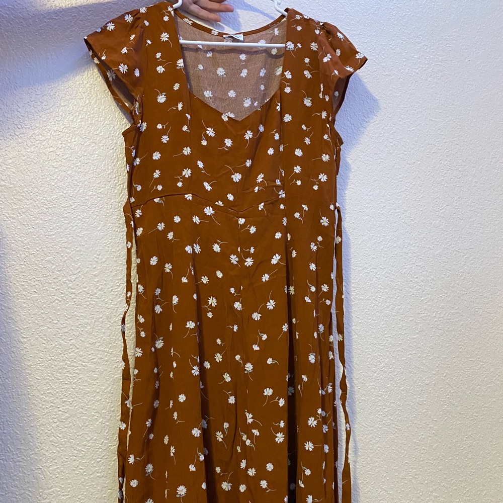 Floral patterned Cotton:On dress